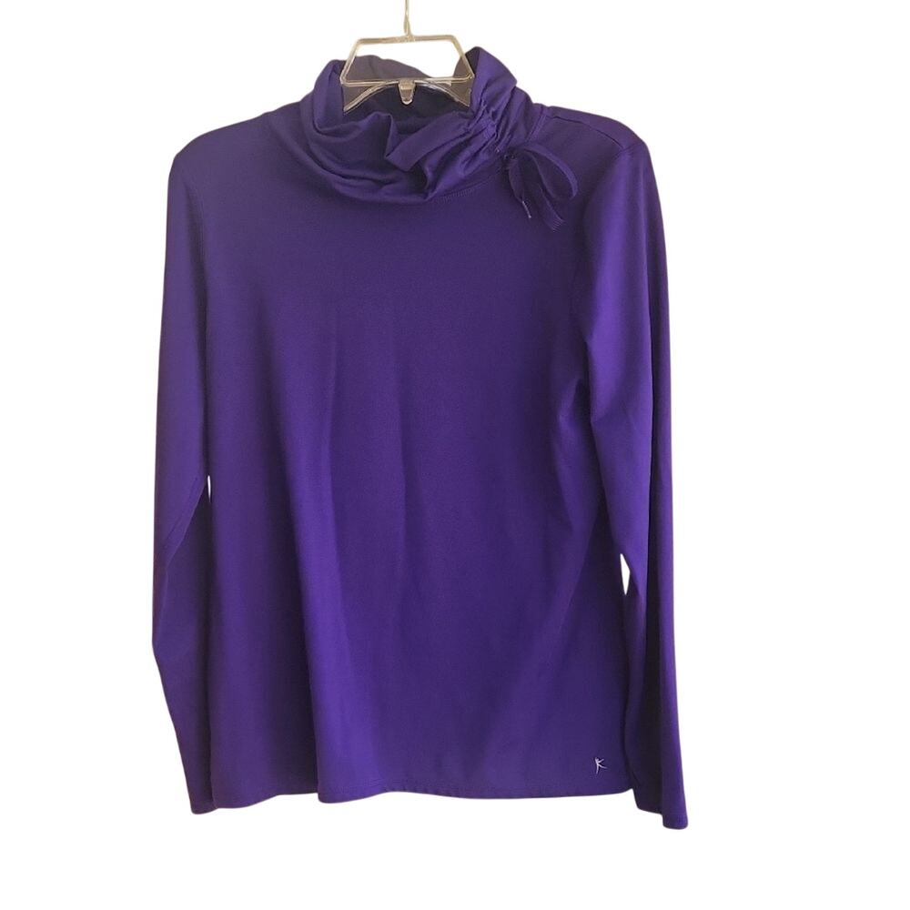 Danskin Now Vibrant Purple Women's large long sleeve Top
